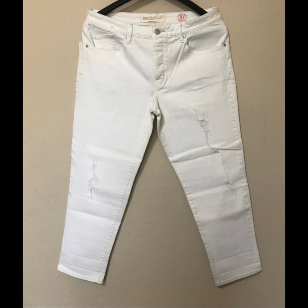 G - Marc Jacobs Off White Jessie Boyfriend Jeans